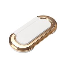 Maniglia piatta nascosta per cassetto dell'armadietto semplice, colore: oro + bianco