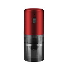 Macinacaffè elettrico portatile per chicchi di caffè, ricaricabile tramite USB, regolabile, grossolano e fine (rosso)