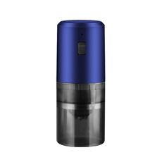 Macinacaffè elettrico portatile per chicchi di caffè, ricaricabile tramite USB, regolabile, grossolano e fine (blu)
