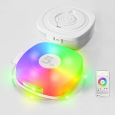 5m RGB luci da campeggio LED luce notturna ambientale Smart APP controllo portatile tenda esterna lampada decorativa (bianco)