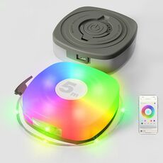 5m RGB luci da campeggio LED luce notturna ambientale Smart APP controllo portatile tenda esterna lampada decorativa (verde)