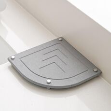 Tappetino per asciugatura del piano di lavoro del bagno Diatomite Tappetino di drenaggio a forma di ventaglio assorbente ad asciugatura rapida, colore: S03 grigio scuro (21x21 cm)