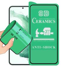 Per Samsung Galaxy S22 + 5G 9D Pellicola per ceramica con colla a schermo intero