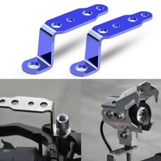 2 PCS Multifunzione Modifica Modifica Modifica Accessori retrovisore Specchio Lampada Staffa (blu)
