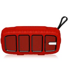 NUOVOXING NR-5018 Altoparlante portatile portatile esterno, supporta la chiamata a mani libere / scheda TF / disco FM / U (rosso + nero)