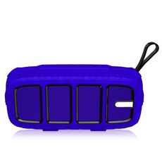 NUOVOXING NR-5018 Altoparlante portatile portatile esterno, supporto per la chiamata a mani libere / scheda TF / disco FM / U (blu + nero)
