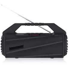NewRixing NR-4025FM con altoparlante Bluetooth portatile ad acqua a prova di spruzzi per esterni, supporto per la chiamata a mani libere / scheda TF / disco FM / U (nero)