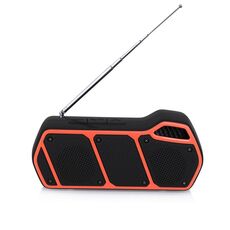 NewRixing NR-5011FM Altoparlante Bluetooth portatile per esterni, supporto per la chiamata a mani libere / scheda TF / disco FM / U (arancione)