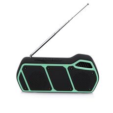 Newrixing NR-5011FM Altoparlante portatile all'aperto Bluetooth portatile, supporto per la chiamata a mani libere / scheda TF / disco FM / U (verde)