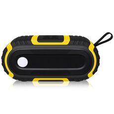 NUOVOXING NR-5016 Speaker Bluetooth a prova di spruzzi per esterni, supporta la chiamata a mani libere / scheda TF / disco FM / U (giallo)