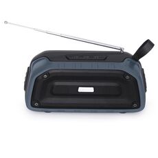 Nuovo Rixing NR-906FM TWS Impermeabile Bluetooth Altoparlante Supporto Chiamata a mani libere / FM con maniglia e antenna (blu scuro)