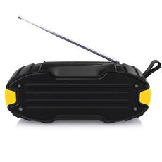 Nuovo Rixing NR-907FM TWS Outdoor Bluetooth Speaker Auther-free Chiamata / FM con maniglia e antenna (giallo)