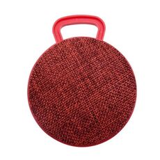 A01L Texture di stoffa rotonda Mini portatile altoparlante Bluetooth Bluetooth, supporta la chiamata a mani libere e la scheda TF (rosso)