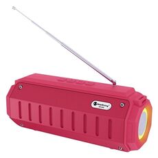 Nuovo ribaltamento NR-905FM TWS TWS Bluetooth Speaker Supporto Chiamata a mani libere / FM con tracolla e antenna (rosso)