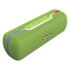 Altoparlante Bluetooth stereo portatile ZEALOT S55 con microfono integrato, supporto chiamate in vivavoce, scheda TF e AUX (verde)