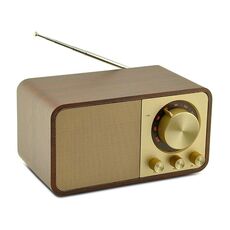 ONEDER JY-66 Wooden wireless wireless BT5.0 retro Speaker classico FM Supporto radio FM TF / U-Disk / AUX