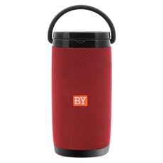 NBY 6650 Altoparlante Bluetooth portatile multifunzione con suono stereo surround 3D, supporto per ricarica wireless (rosso)