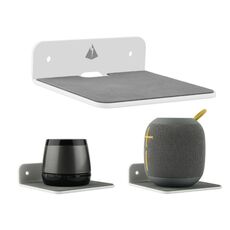 Staffa di stoccaggio della parete dell altoparlante Bluetooth Staffa del custodia del custodia del telefono (bianco)