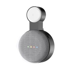 Supporto per cavo di alimentazione con staffa a parete per Google Nest Mini (nero)