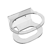 2 PCS JG02Y Staffa a parete dell'altoparlante per Google Nest Audio (Bianco trasparente)