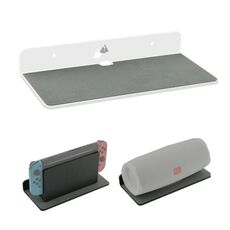 Staffa di stoccaggio della parete per altoparlante Bluetooth Home Soggiorno Decorazione della parete Decorazione dell'organizzatore di stoccaggio, Dimensioni: 9 x 4 x 1,25 pollici (bianco)