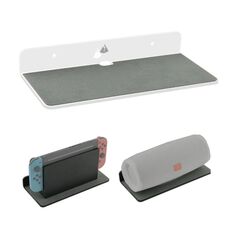Staffa di stoccaggio della parete per altoparlante Bluetooth Home Soggiorno Decorazione della parete Decorazione dell'organizzatore di stoccaggio, Dimensioni: 9 x 4 x 1,25 pollici (trasparente)