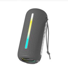 HOPESTAR P39 Altoparlante Bluetooth wireless con luce RGB impermeabile per esterni (grigio)