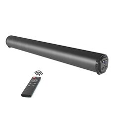 BS-10 Bluetooth 5.0 Altoparlante TV Soundbar con telecomando (Nero)