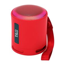 T&G TG373 Subwoofer per altoparlante Bluetooth wireless multicolore RGB portatile da esterno con luce a LED (rosso)