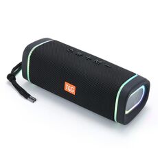 T&G TG375 Subwoofer altoparlante Bluetooth wireless RGB portatile da esterno con luce a LED (nero)