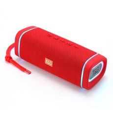 T&G TG375 Subwoofer altoparlante Bluetooth wireless RGB portatile da esterno con luce a LED (rosso)