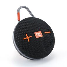 T&G TG648 TWS Mini altoparlante portatile wireless Bluetooth da esterno con luce LED (nero)