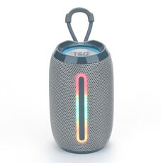 T&G TG653 TWS LED Mini altoparlante esterno audio stereo wireless portatile (Gery)