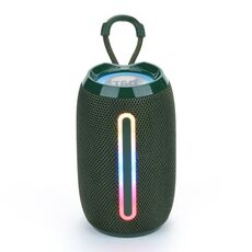T&G TG653 TWS LED Mini altoparlante esterno audio stereo wireless portatile (verde scuro)