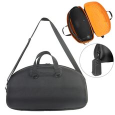Per JBL BoomBox 3 Custodia portatile in EVA con scatola di ricarica (nero + arancione)