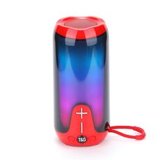 T&G TG651 Altoparlante Bluetooth wireless portatile Subwoofer TWS da esterno (rosso)