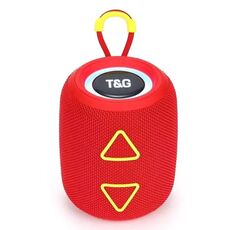 T&G TG655 Subwoofer stereo portatile con altoparlante Bluetooth wireless TWS da esterno (rosso)