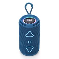 T&G TG-656 Subwoofer stereo portatile wireless 3D Altoparlante Bluetooth Supporto FM / Luce d'atmosfera LED (Blu)