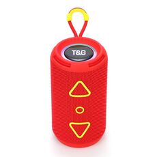 T&G TG-656 Subwoofer stereo portatile wireless 3D Altoparlante Bluetooth Supporto FM / Luce d'atmosfera LED (Rosso)