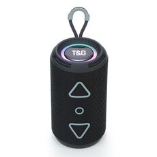T&G TG-656 Subwoofer stereo portatile wireless 3D Altoparlante Bluetooth Supporto FM / Luce d'atmosfera LED (Nero)