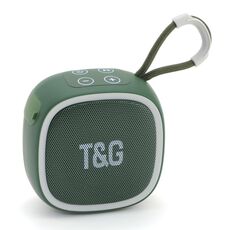 T&G TG659 Mini altoparlante Bluetooth portatile TWS da esterno (verde scuro)