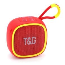 T&G TG659 Mini altoparlante Bluetooth portatile TWS da esterno (rosso)