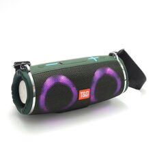 T & G TG642 RGB Light Waterproof Portable Bluetooth Altoparlante Supporto Scheda FM / TF (verde)
