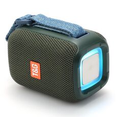 T & G TG339 RGB Light 5W Impermeabile altoparlante portatile Bluetooth (verde)