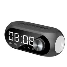 ACCOLO A SLOCCHIO AEC S8 Altoparlanti Bluetooth con supporto luminoso a LED TF / FM (nero)