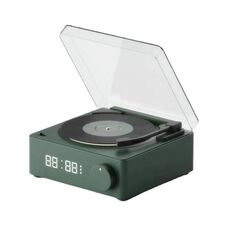 DUOSI X11 Vinyl Atomic Retrooth Speaker Desktop Creative Alarmer Desktop (Green)
