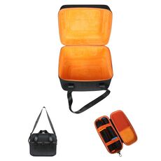 Per JBL PartyBox Encore Essential Custodia portatile antiurto con borsa per microfono (nero + arancione)