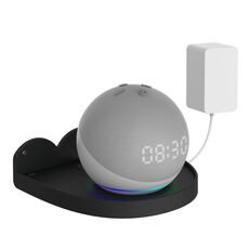2 PCS Monte a parete per Amazon Echo Dot 4 (nero)