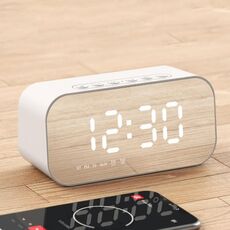 Havit M3 Subwoofer Mini specchio orologio Bluetooth Speaker, SPSC: 1200mAh (Bianco)