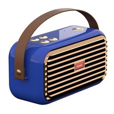 X7 Outdoor Portable Dual Speaker Wireless Bluetooth retro altoparlante portatile (blu)